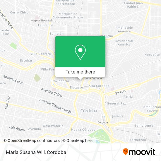 María Susana Will map