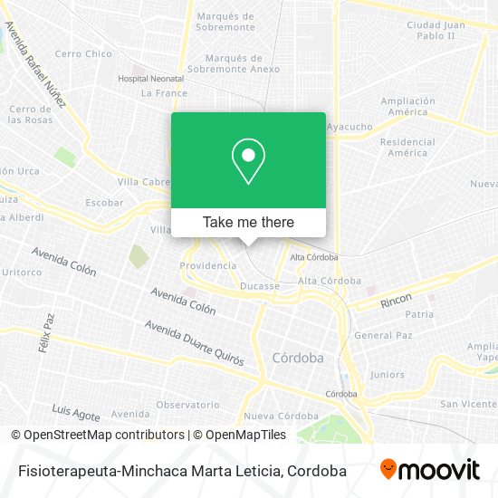 Fisioterapeuta-Minchaca Marta Leticia map