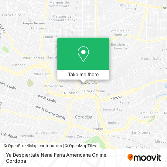Ya Despiertate Nena Feria Americana Online map