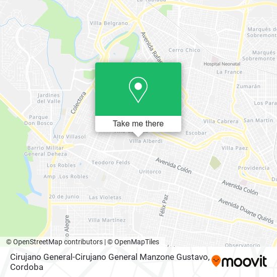 Cirujano General-Cirujano General Manzone Gustavo map