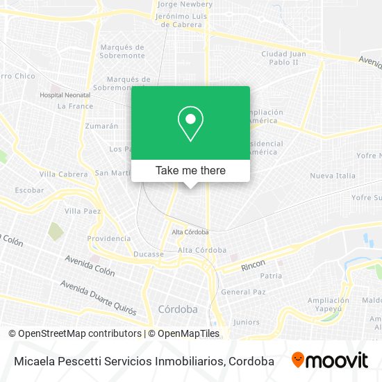 Micaela Pescetti Servicios Inmobiliarios map