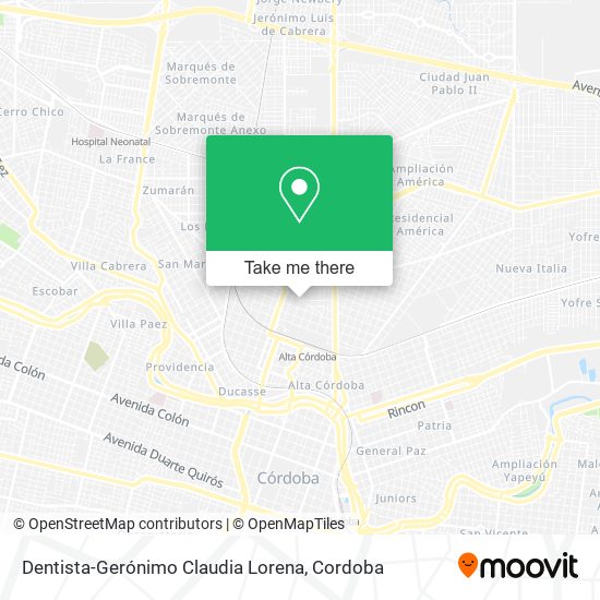 Dentista-Gerónimo Claudia Lorena map