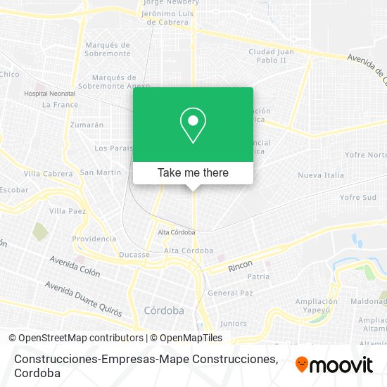 Construcciones-Empresas-Mape Construcciones map