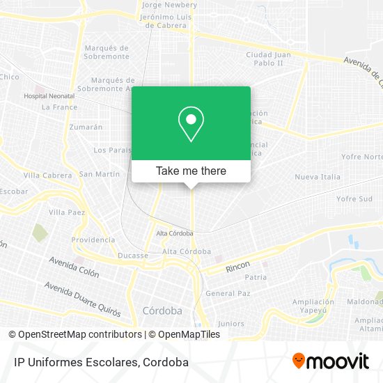 IP Uniformes Escolares map