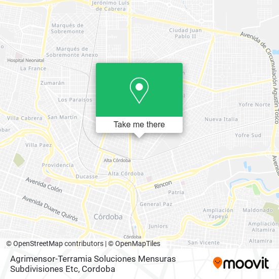 Agrimensor-Terramia Soluciones Mensuras Subdivisiones Etc map
