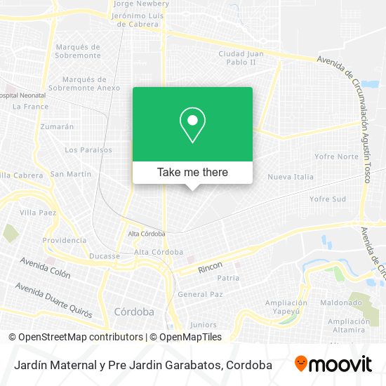 Jardín Maternal y Pre Jardin Garabatos map
