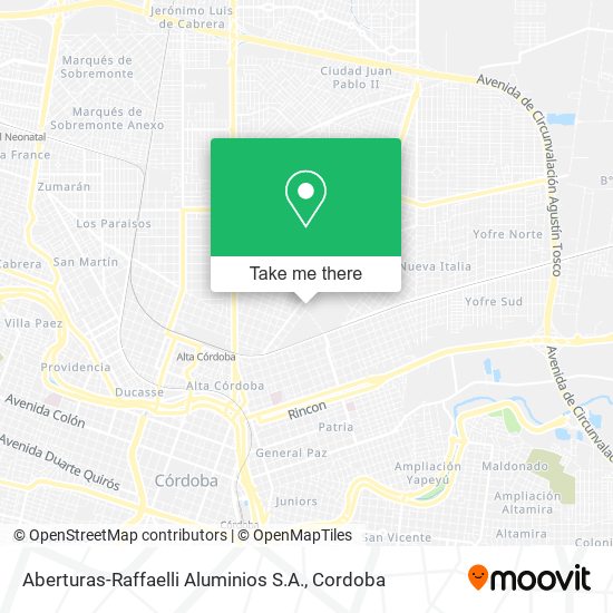 Aberturas-Raffaelli Aluminios S.A. map