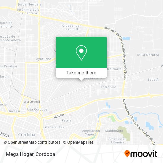 Mapa de Mega Hogar