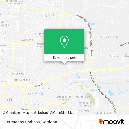 Ferreterías-Brahnos map