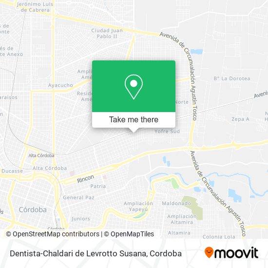 Dentista-Chaldari de Levrotto Susana map