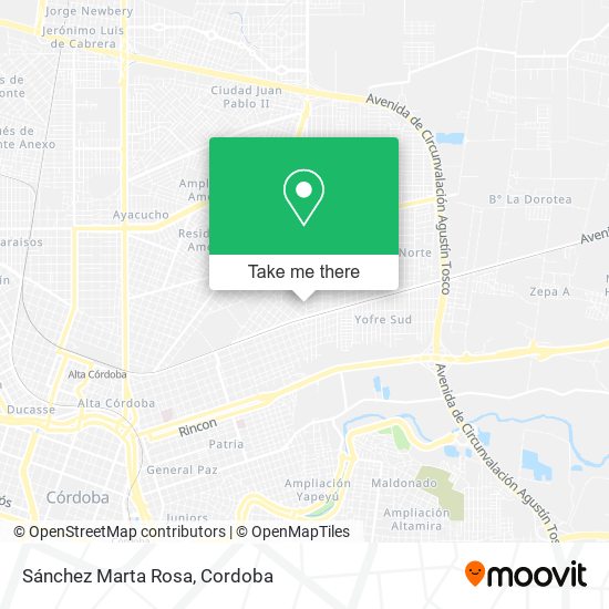 Sánchez Marta Rosa map