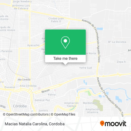 Macias Natalia Carolina map