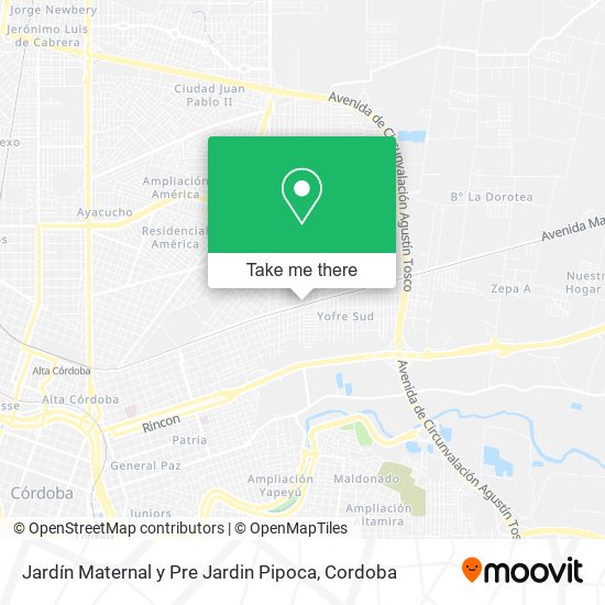 Mapa de Jardín Maternal y Pre Jardin Pipoca