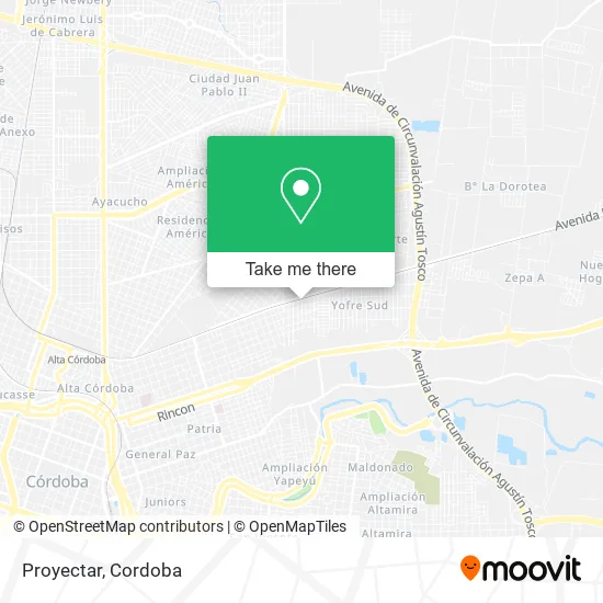 Proyectar map