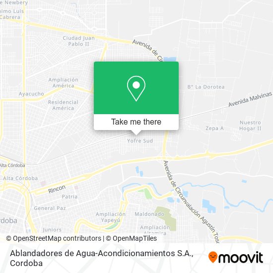 Ablandadores de Agua-Acondicionamientos S.A. map