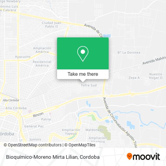 Bioquímico-Moreno Mirta Lilian map