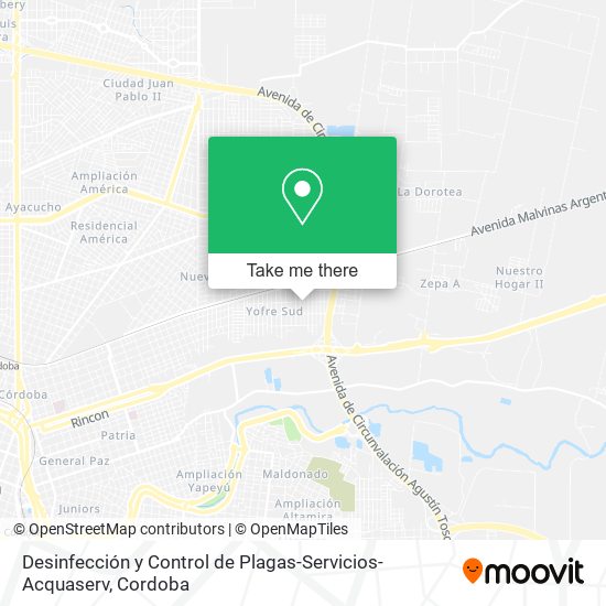 Desinfección y Control de Plagas-Servicios-Acquaserv map