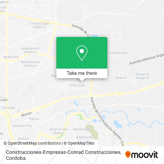 Mapa de Construcciones-Empresas-Conrad Construcciones