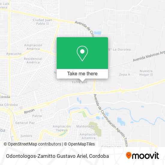 Odontologos-Zamitto Gustavo Ariel map