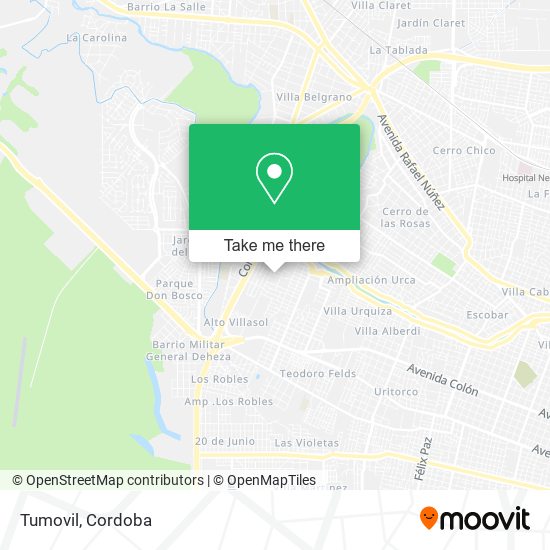 Tumovil map