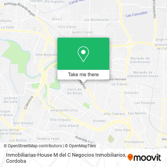 Inmobiliarias-House M del C Negocios Inmobiliarios map