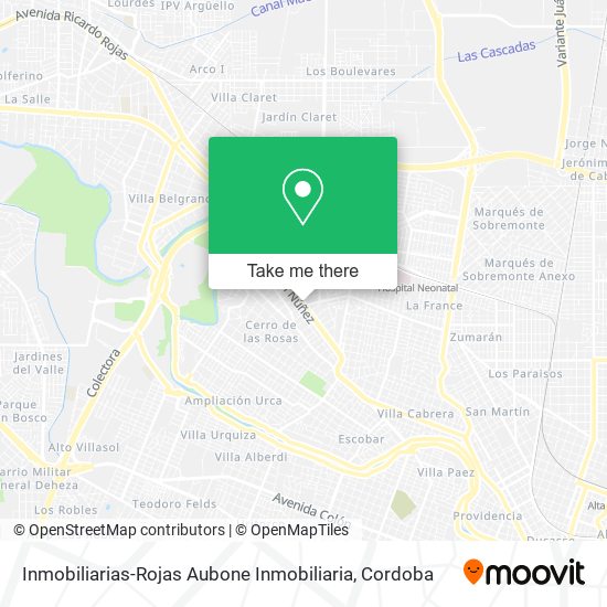 Mapa de Inmobiliarias-Rojas Aubone Inmobiliaria