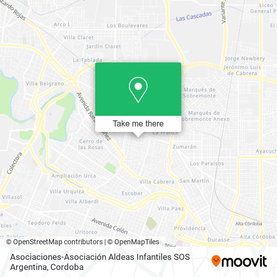 Mapa de Asociaciones-Asociación Aldeas Infantiles SOS Argentina