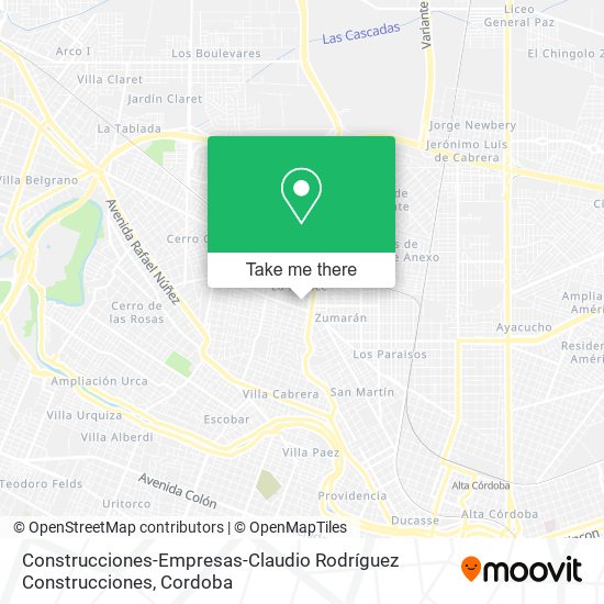 Construcciones-Empresas-Claudio Rodríguez Construcciones map