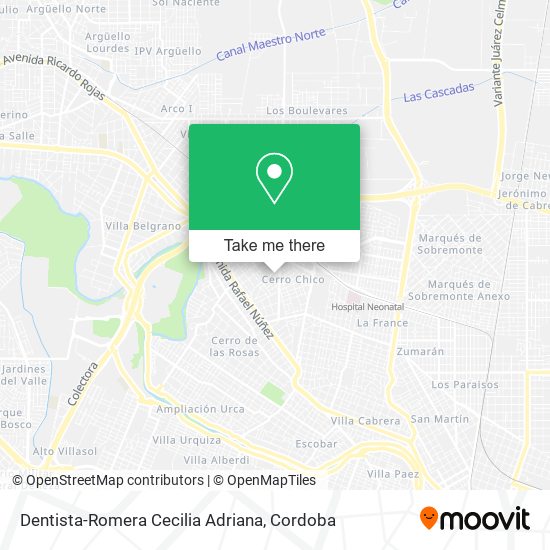 Dentista-Romera Cecilia Adriana map