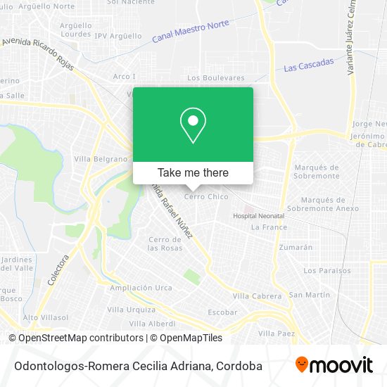 Odontologos-Romera Cecilia Adriana map