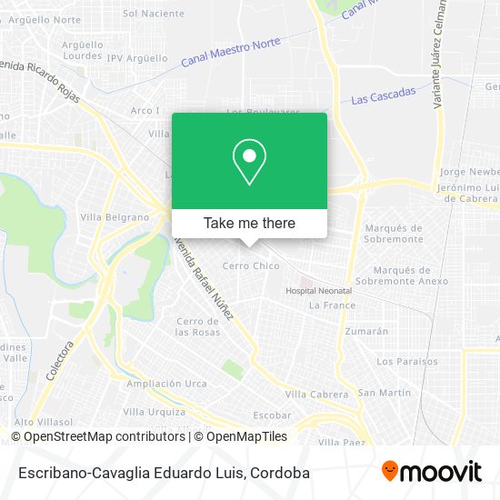 Mapa de Escribano-Cavaglia Eduardo Luis