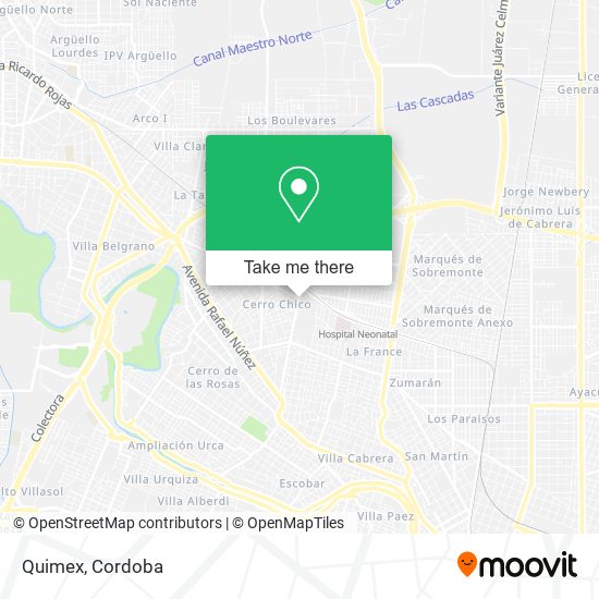 Quimex map