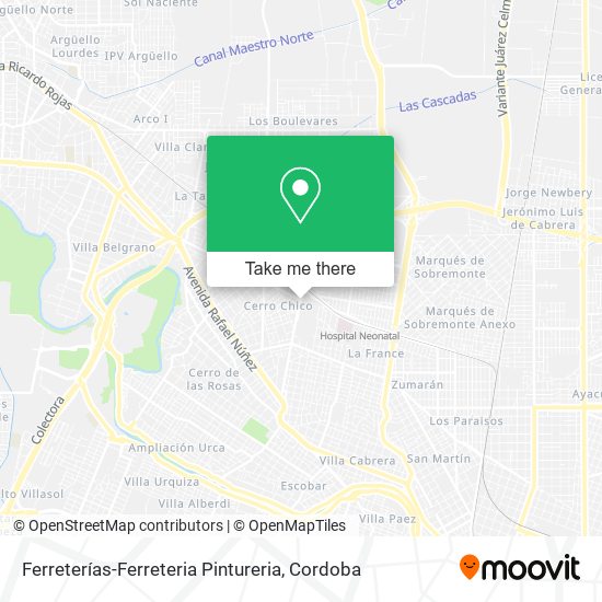 Ferreterías-Ferreteria Pintureria map