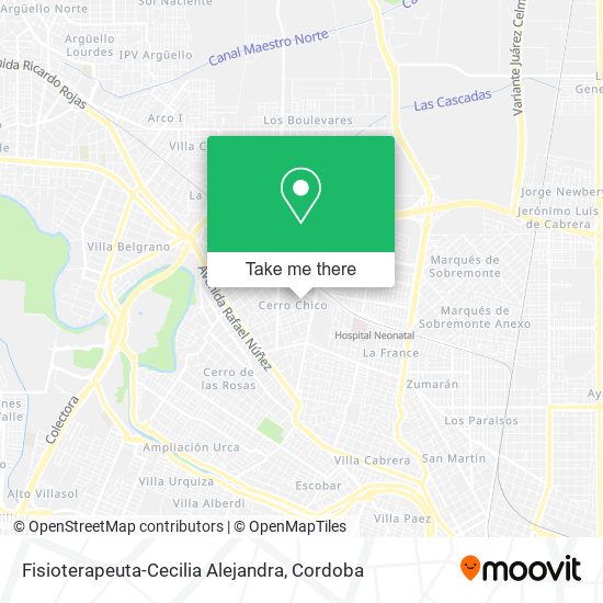 Fisioterapeuta-Cecilia Alejandra map