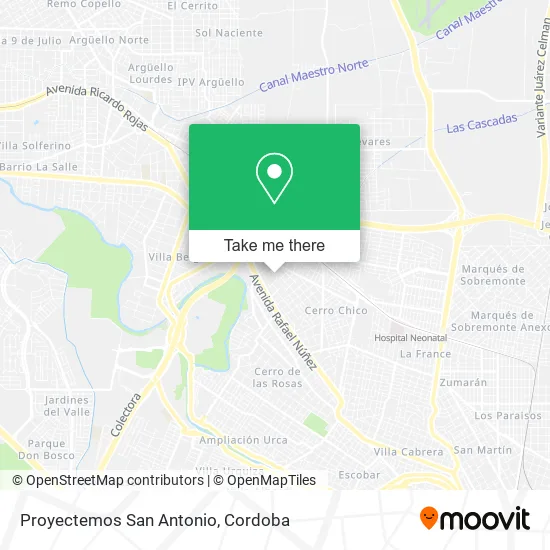 Proyectemos San Antonio map