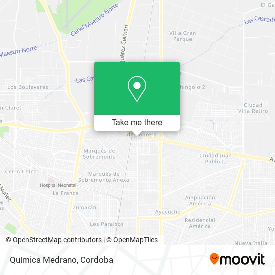 Mapa de Química Medrano