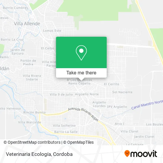Veterinaria Ecología map