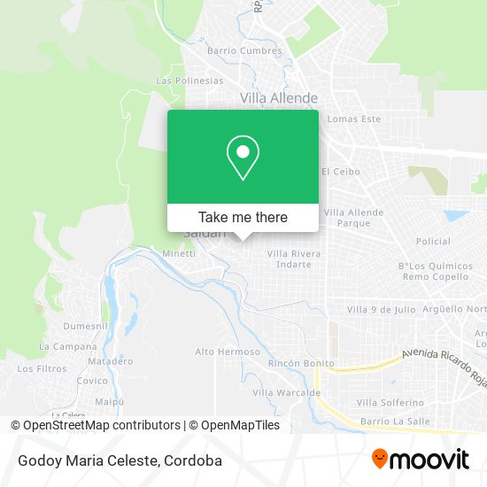 Godoy Maria Celeste map