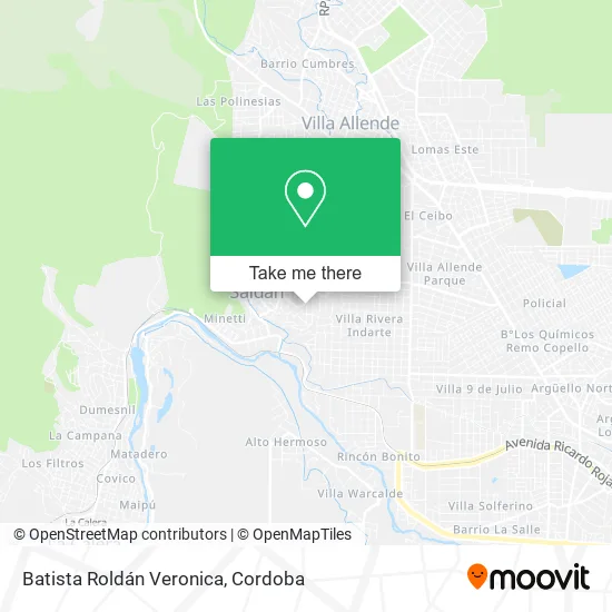 Batista Roldán Veronica map