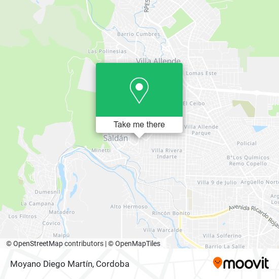 Mapa de Moyano Diego Martín