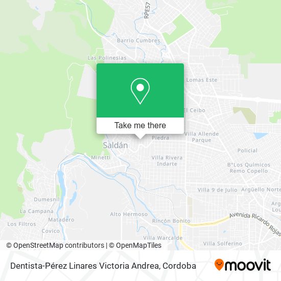 Dentista-Pérez Linares Victoria Andrea map