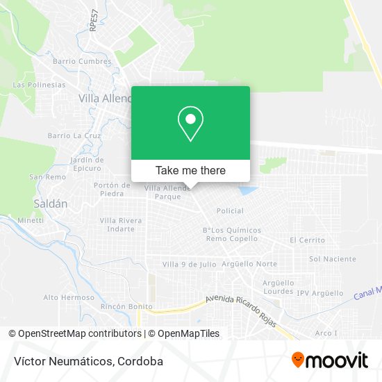 Víctor Neumáticos map