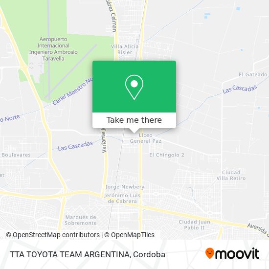 TTA TOYOTA TEAM ARGENTINA map