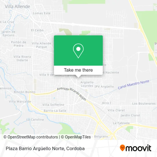 Plaza Barrio Argüello Norte map