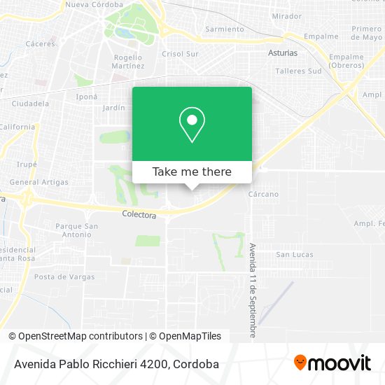 Avenida Pablo Ricchieri 4200 map