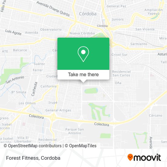 Mapa de Forest Fitness