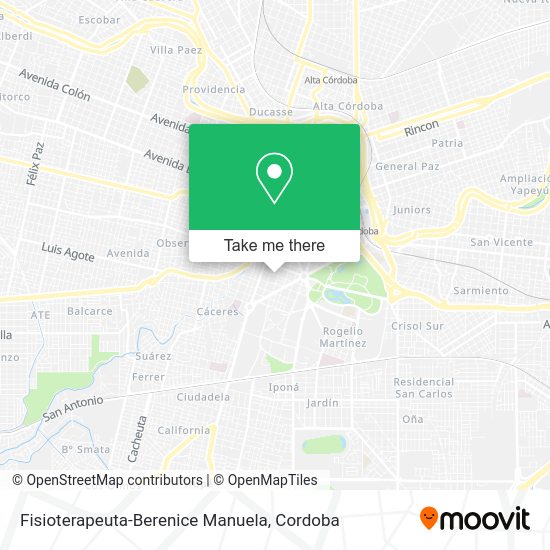 Fisioterapeuta-Berenice Manuela map