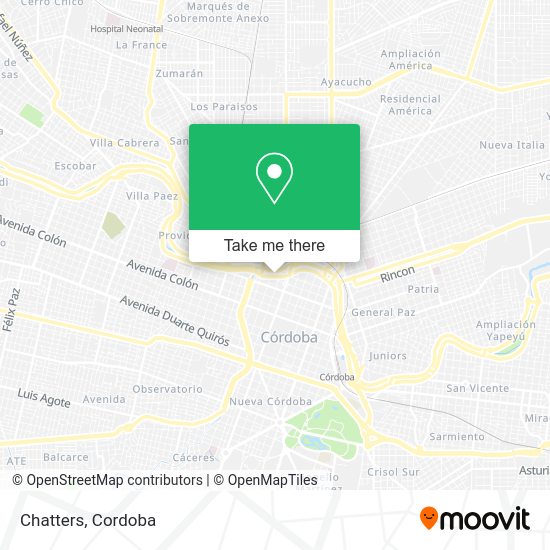 Mapa de Chatters