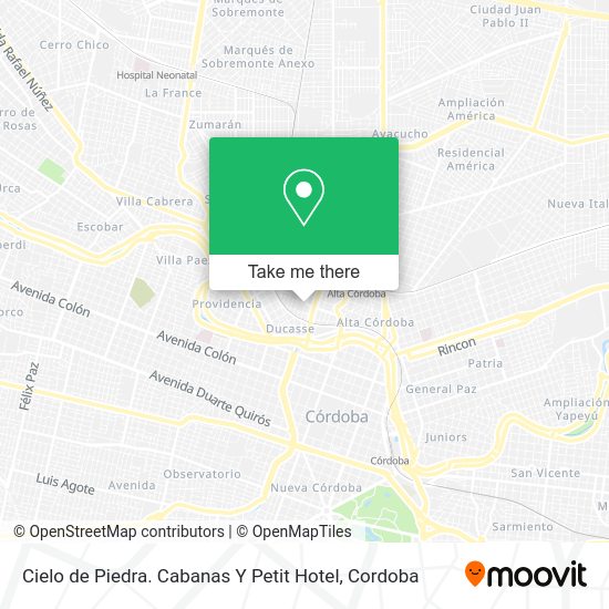 Cielo de Piedra. Cabanas Y Petit Hotel map