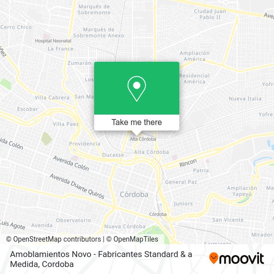 Amoblamientos Novo - Fabricantes Standard & a Medida map